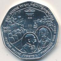 Ausztria 2007. 5€ Ag "Választási reform centenáriuma" T:BU 
Austria 2007. 5 Euro...