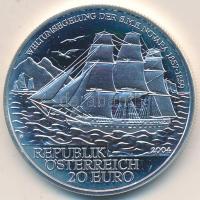 Ausztria 2004. 20 Ag "A világ körülhajózása az S.M.S Novarával" T:PP Austria 2004. 20 Euro Ag "First Global Circumnavigation by an Austrian ship" C:PP