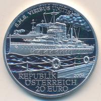 Ausztria 2006. 20&#8364; Ag "SMS Viribus Unitis" T:PP Austria 2006. 20 Euro Ag "SMS Viribus Unitis" C:PP