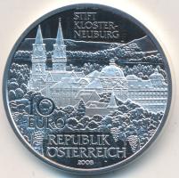 Ausztria 2008. 10&#8364; Ag "Klosterneuburg Apátság" T:PP  Austria 2008. 10 Euro Ag "Abby of Klosterneuburg" C:PP Krause KM# 3157