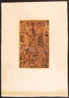 Würtz Ádám (1927-1994): András nap fele az idő. Papír, rézkarc, jelzett, 30x19 cm