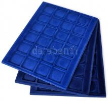 3db éremtartó tálca 24 férőhellyel, használt, de újszerű állapotban