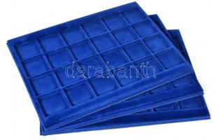 3db éremtartó tálca 24 férőhellyel, használt, de újszerű állapotban