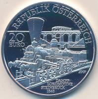 Ausztria 2007. 20&#8364; Ag "Osztrák Vasutak - Déli vasút, Bécs-Trieszt" T:PP Austria 2007. 20 Euro Ag "Austrian Railways - Southern Railway, Vienna-Triest" C:PP