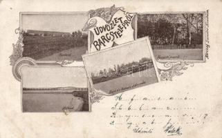 Barcstelep, Hajó- és vasútállomás, floral (Rb)