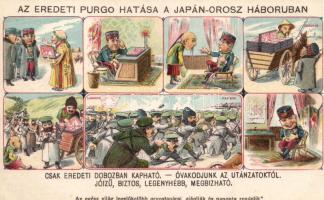 Purgo's effect in the Russo-Japanese War, advertisement litho