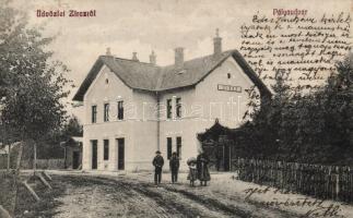 Zirc, pályaudvar, vasútállomás, Scherer János kiadása (fl)