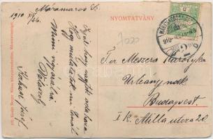 Máramarossziget 100 év múlva leporellós képeslap / Máramarossziget in the future leporellocard