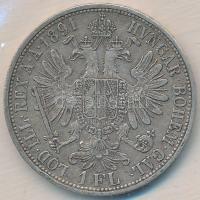 Ausztria 1891. 1Fl Ag "Ferenc József" T:2 Austria 1891. 1 Florin Ag "Franz Joseph" C:XF