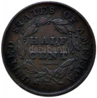 Amerikai Egyesült Államok 1835. 1/2C Br "Liberty" (5.44g) T:2-
USA 1835. 1/2 Cent Br &quot...