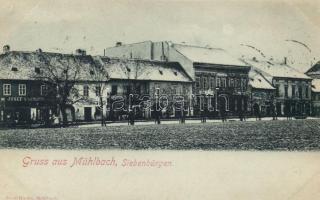 1899 Szászsebes, Mühlbach; Josef Baumann üzlete / shop (fl)