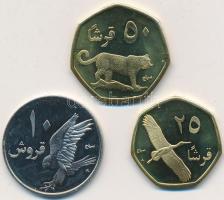 Palesztina 2010. 10Q+25Q+50Q fantáziaveretek T:1 Palestine 2010. 10 Qirsh + 25 Qirsh + 50 Qirsh fantasy coins C:Unc