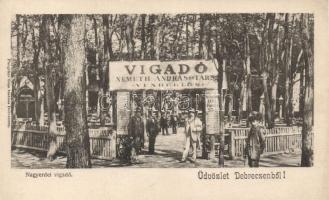 Debrecen, Németh András és Társa Nagyerdei Vigadó, Pongrácz Géza kiadása (kis szakadás / small tear)