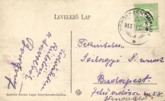 Törökszentmiklós, Piactér, Deutsch Pál háza; Hofherr Schrantz, Spitz Rudolf, Kohn József üzletei