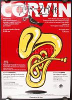 2003-2004 Corvin téri zene, Magyarország kiváló fúvószenekarainak koncertje, 2 db plakát, 84x60 cm