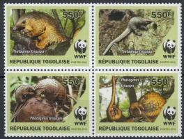 WWF: Tobzoskák négyestömb, WWF: Pangolin block of 4