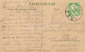 Pöstyén, Korzó; Gipsz H. kiadása / humour litho