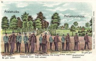 Pöstyén, Átalakulás; Gipsz H. kiadása / humour litho