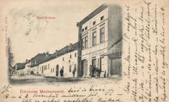 Mateóc, Matheócz; Nyári utca, Bergh Géza kereskedése, saját kiadás (Rb)