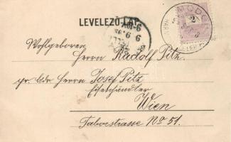 1899 Modor, Erdei út a Sandra, Wagner Mihály kiadása / forest alley