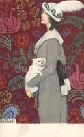 Lady with dog, B.K.W.I. 621-5 s: Mela Koehler
