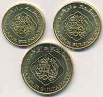 Darfúr 2008. 5D+10D+25D fantáziaveretek T:1
Darfur Sultanate 2008. 5 Dinars + 10 Dinars + 25 Dinars ...