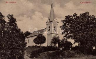 Csízfürdő, Református templom; Szűcs Simon kiadása / Calvinist church