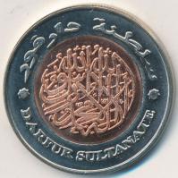 Darfúr 2008. 500D bimetál fantáziaveret T:1-/2 
Darfur Sultanate 2008. 500 Dinars bi-metallic fantas...