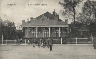 Gálszécs, Báró Fischer-kastély; Klein S. kiadása / Fischer castle