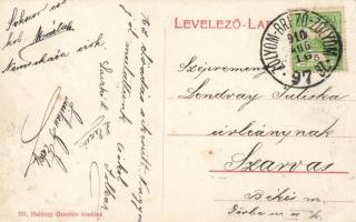 Libetbánya, Főtér, vendéglő; Holéczy Gusztáv kiadása /  main square, restaurant