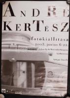 2003 André Kertész fotókiállítása Szegeden, tekercsben tárolt plakát, kis cellux maradványokkal, 70x50 cm