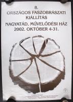 1979-2010 Különféle képzőművészeti kiállítások plakátjai, egyik korábban hajtogatva, most mind tekercsben tárolva, 4 db plakát Kaposvárról, Csongrádról, Nagyatádról, Tatabányáról, 60x42 cm