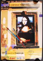 1979-2010 Különféle képzőművészeti kiállítások plakátjai, egyik korábban hajtogatva, most mind teker...