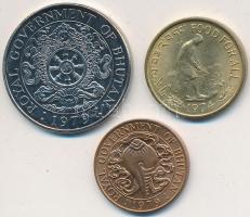 Bhután 1974. 20C Al-Br "FAO" + 1979. 10C Br + 1N Cu-Ni T:1-,2
Bhutan 1974. 20 Chetrums Al-...