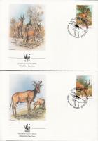 1991 WWF: Antilopok sor 4 db FDC-n Mi 1231-1234