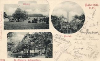 Hadersfeld, Schloss, Obelisk, A. Aigner's restauration / castle, obelisk, restaurant (EK)