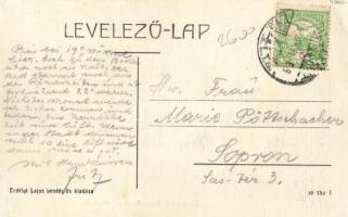 Budapest III. Rómaifürdő, Vendéglő, Erdélyi Lajos vendéglős kiadása (EK)