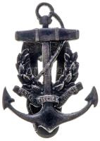 ~1930. "Tengerésztisztek Egyesülete" gomblyuk jelvény (20x15mm) T:1-,2 Hungary ~1930. "Marine Officers Association" button-badge (20x15mm) C:AU,XF
