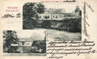 Feled, Főszolgabírói lakás és park / judiciary villa