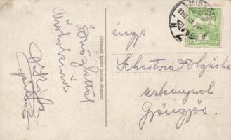 Miskolc, Erzsébet tér, Ferenc József és II. Vilmos; Grünwald Ignácz kiadása / Franz Joseph, Wilhelm ...