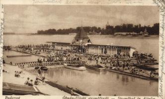 Budapest III. Óbuda, Újlaki strandfürdő, fürdőzők