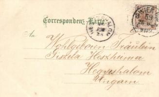 1899 Vienna, Wien, floral litho