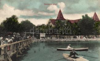 Balatoni élet, csónakok, Mérei Ignácz kiadása