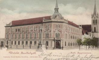 1899 Keszthely, Katolikus főgimnázium, Sujánszky József kiadása