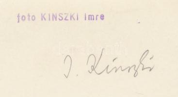 cca 1934 Kinszki Imre (1901-1945): Eső után, aláírással, pecséttel jelzett vintage fotóművészeti alk...