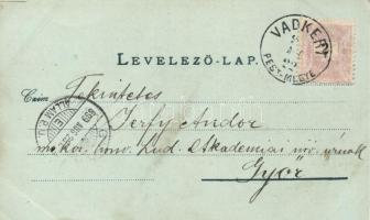 1899 Hortobágy, kiadja László Albert könyvkereskedés, litho