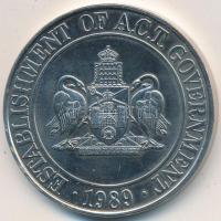 Ausztrália 1989. "ACT Kormány létrehozása" fém emlékérem (40mm) T:BU Australia 1989. "Establishment of ACT Government" metal medallion (40mm) C:BU