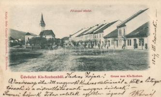1899 Kisszeben, Fő utca / street