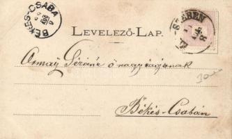 1899 Kisszeben, Fő utca / street