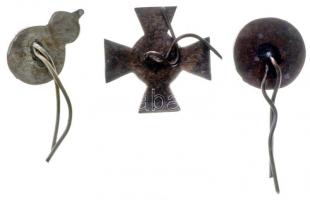 1916-1940. "Ezüst Katonai Érdemérem" + "Károly Bronz Vitézségi Érem" + "Tűz...